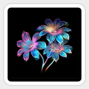 3D Glass Floral New Design Sticker